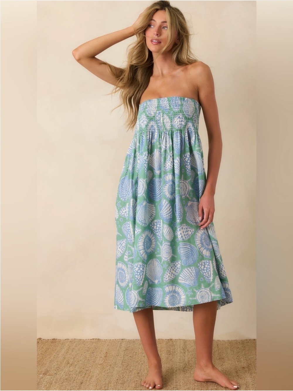 PARADISA SIESTA KEY OCEANA BLUE MULTI CONVERTIBLE SKIRT DRESS Size Large NWT - Picture 3 of 6